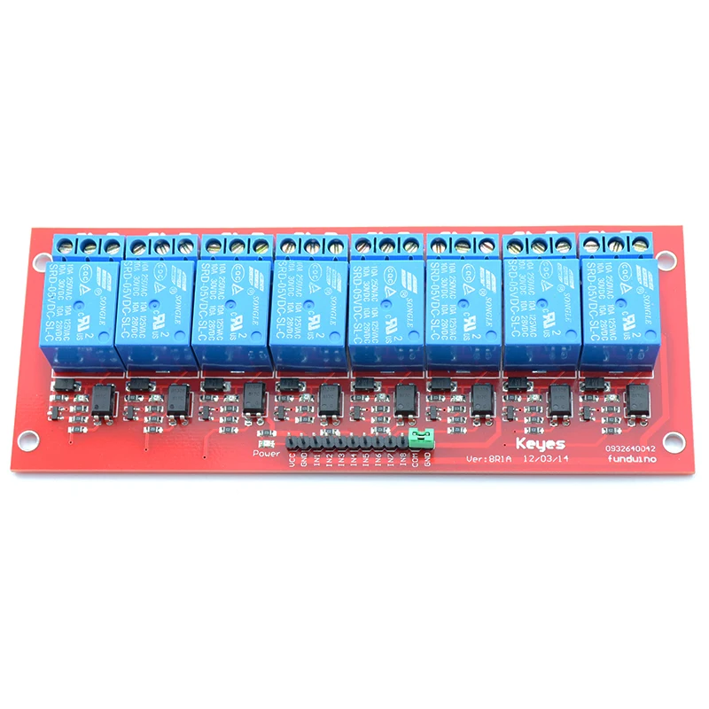 8 Channel 5V Relay Module with Optocoupler Support High and Low Level Trigger|relay module|channel 5v relay modulerelay |