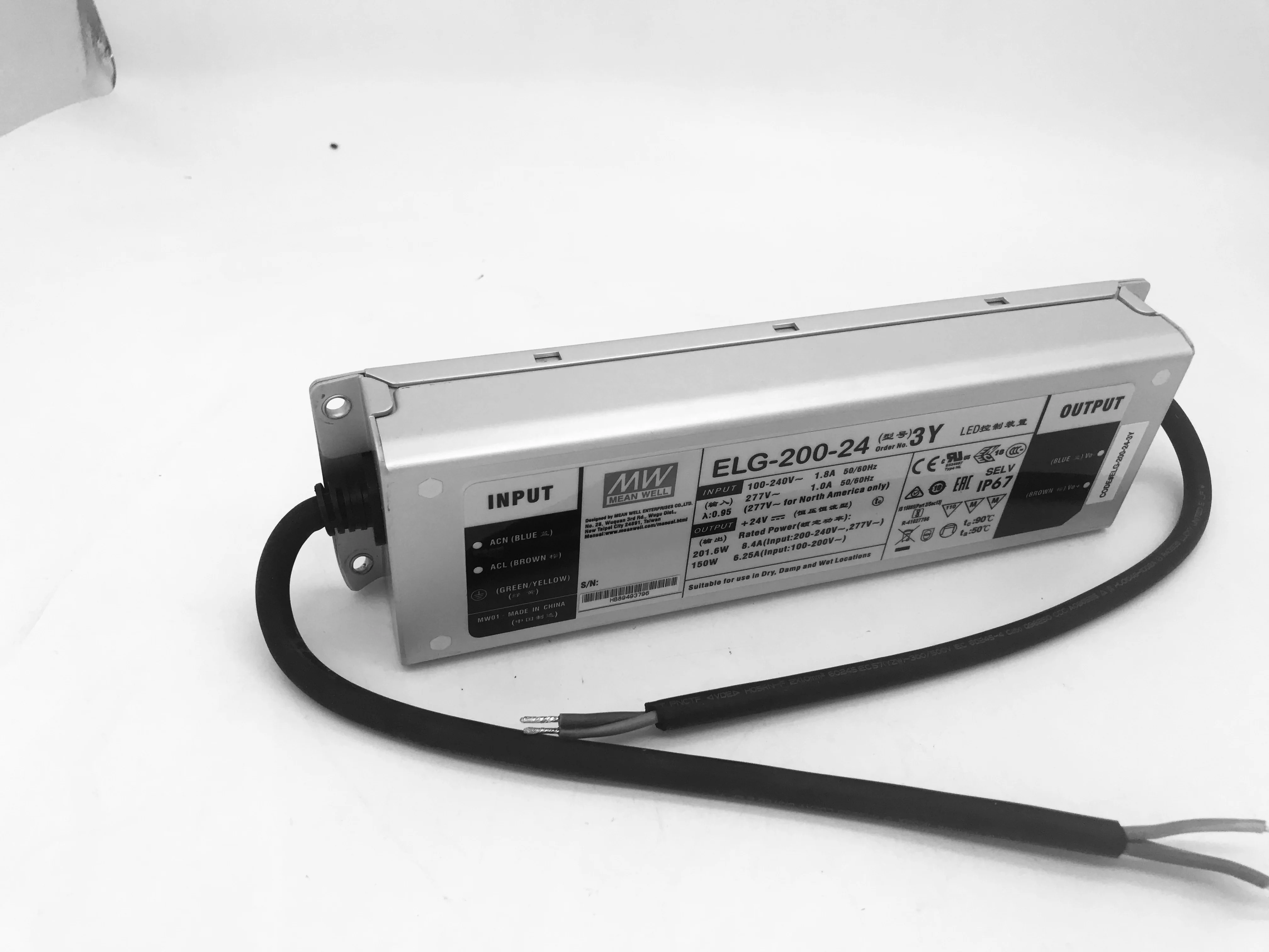 UL CE MeanWell IP67 Водонепроницаемый Светодиодный драйвер 75 Вт 100 150 200 240 источник