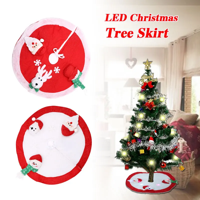 Santa Claus Christmas Tree Skirt Stands Ornaments Xmas Party Decoration JJ ！ | Дом и сад
