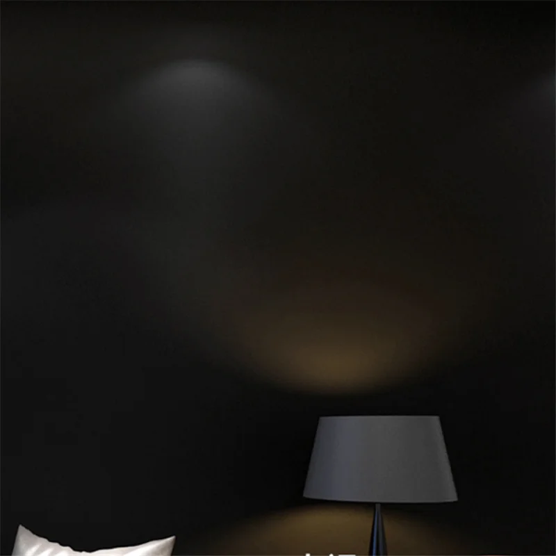 beibehang new Black silk brushed wallpaper Pure black waterproof living room PVC matte bedroom clothing store vintage | Обустройство