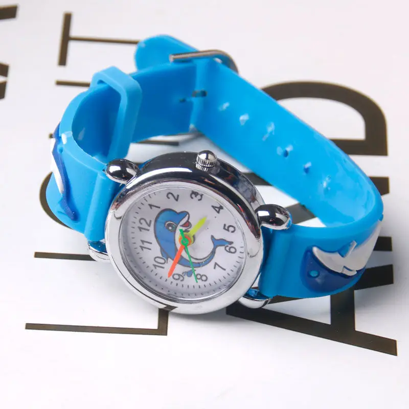 Крутые 12 смешанных аниме-моделей детские силиконовые часы модные кварцевые с