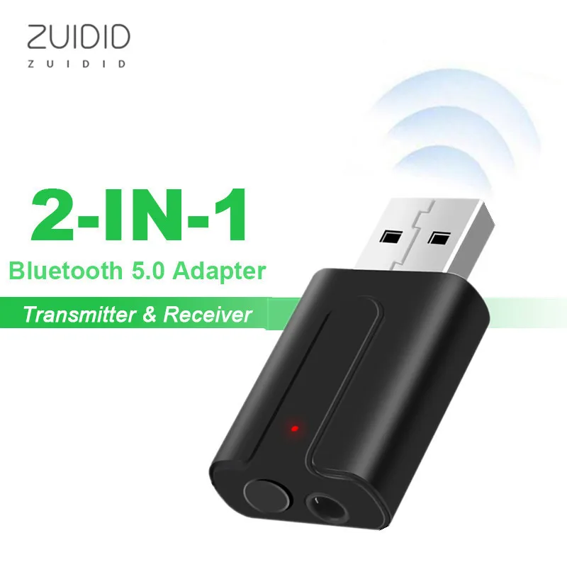 

Bluetooth 5.0 Audio Receiver Transmitter 2In1 RCA 3.5mm AUX Jack Hifi Stereo USB Wireless Adapter For Computer TV Audio Headset