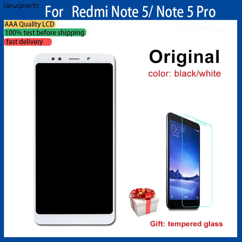Оригинальный ЖК-экран для XIAOMI Redmi Note 5 Pro ЖК-дисплей сенсорный экран с рамкой 99