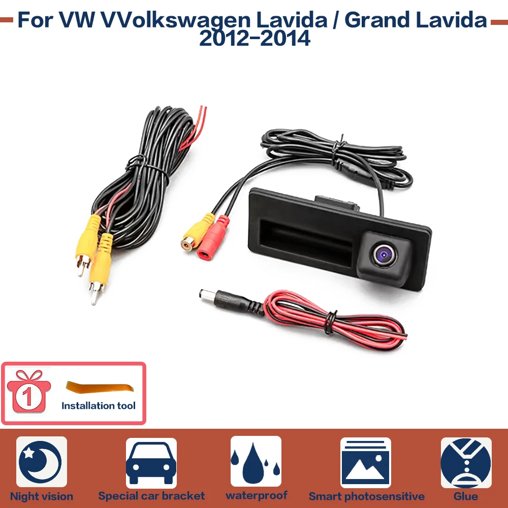 Car Rear View Reverse Backup Camera For Volkswagen VW Grand Lavida 2012-2014 Parking HD Night Vision