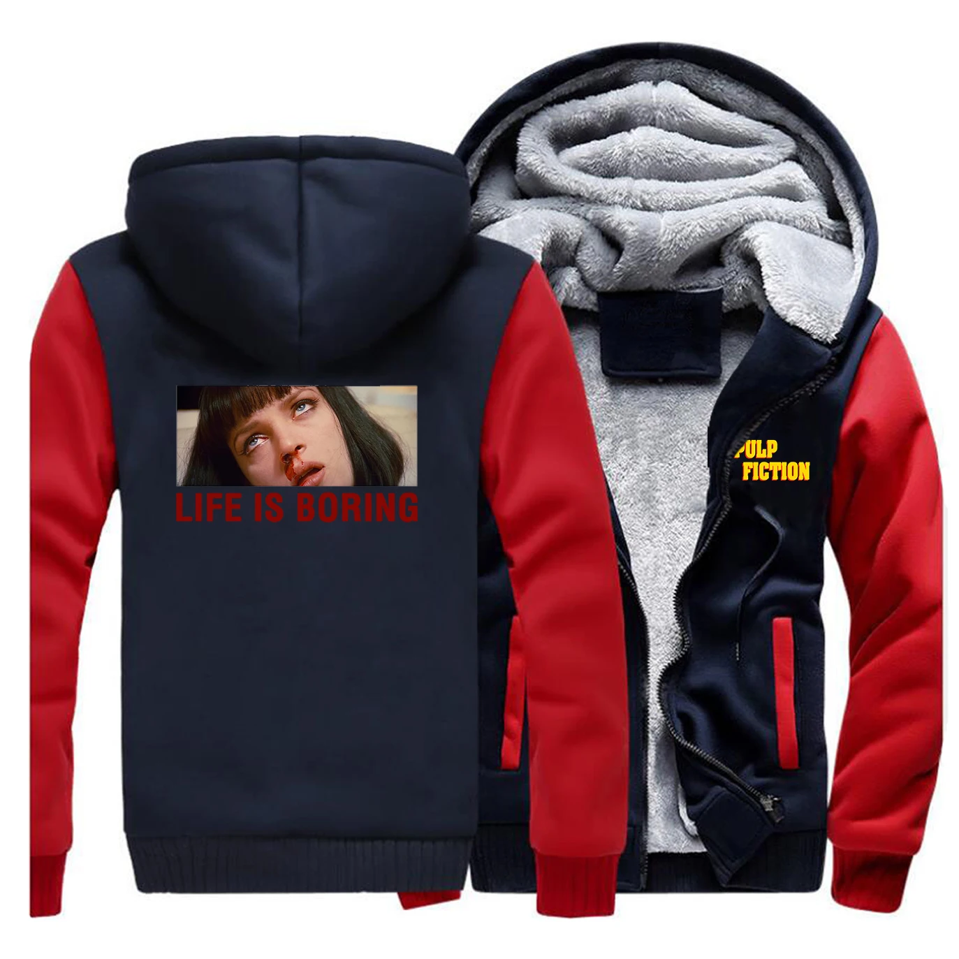 Мужская куртка с принтом из сериала криминальной фантастики новая стильная