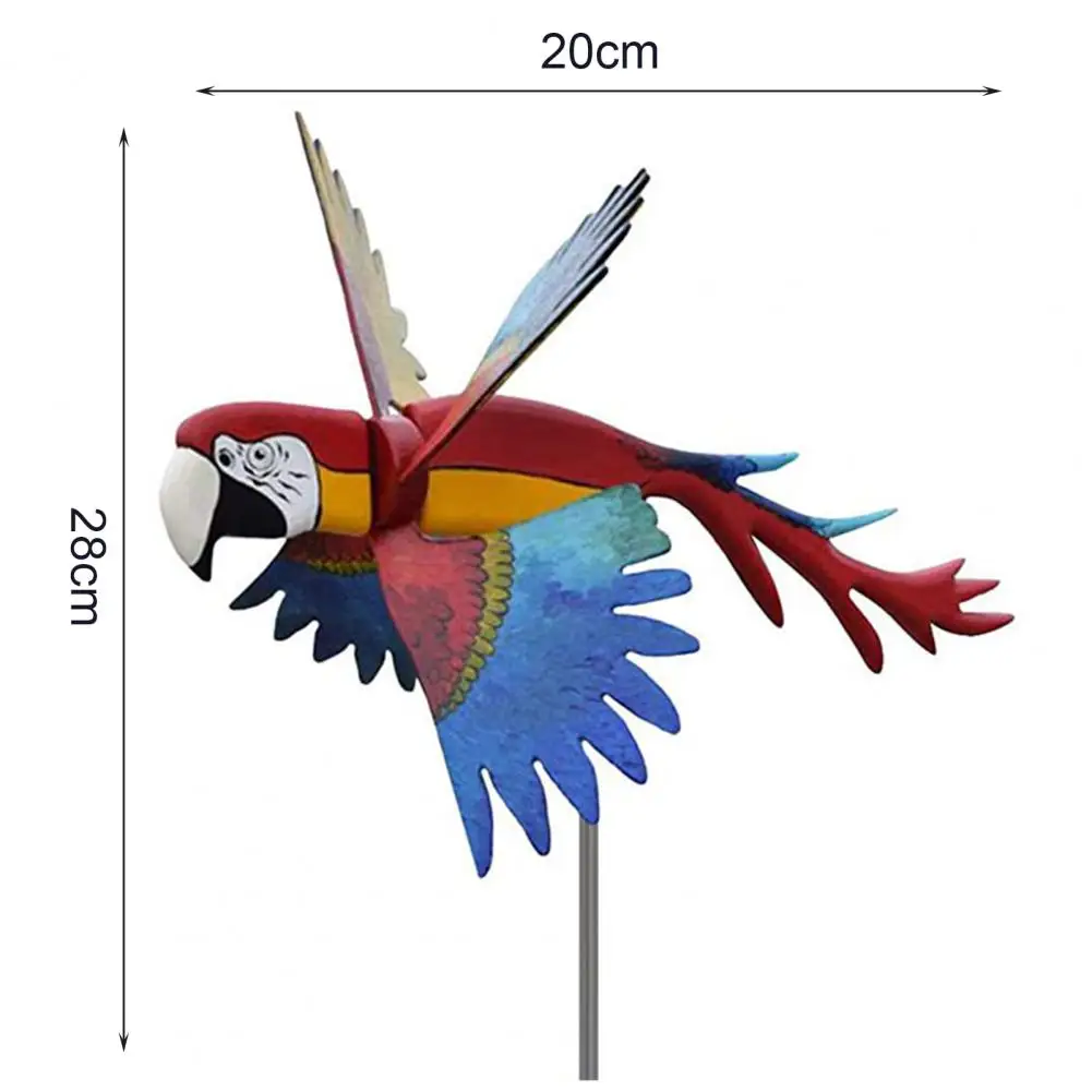 

Windmill Decor Wide Application Creative Bird Shape Iron Garden Excellent Workmanship Windmill Display for Yard