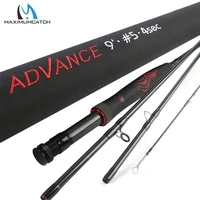 maximumcatch advance 568wt 9ft fly fishing rod super light fast action flexible resins handle fly rod with cordura tube