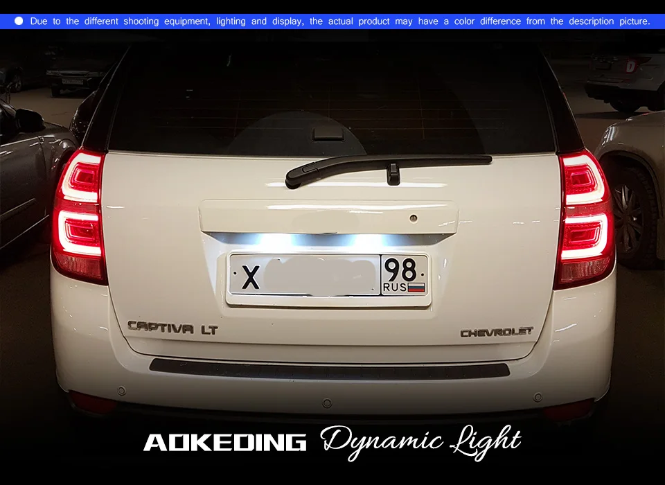 AKD Тюнинг автомобилей задние фонари для Chevrolet Captiva 2008- задние фонари светодиодный DRL ходовые огни Противотуманные фары с ангельскими глазками задняя парковка