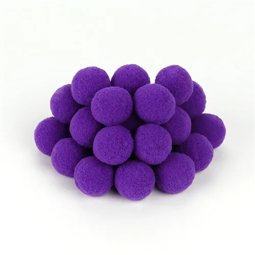 dp purple 8/10/15/20/25/30 мм помпон Искусственные цветы Материал мягкий помпон Пушистый Плюшевый мяч поделки своими руками помпоном домашний декор швейная фурнитура - Цвет: dp purple