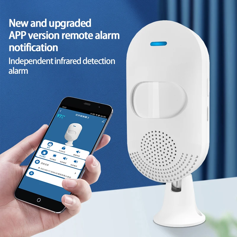 

Tuya Smart Home Wifi Infrared Probe Alarm Human Body Induction Alarm Independent Infrared Detection Alarm Alexa google home