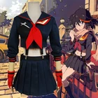 S-2XL аниме для костюмированной вечеринки в стиле KILL La KILL Matoi Ryuuko Костюм полные комплекты парик для женщин и девочек шоу на Хэллоуин Одежда Костюм Моряка для мальчиков