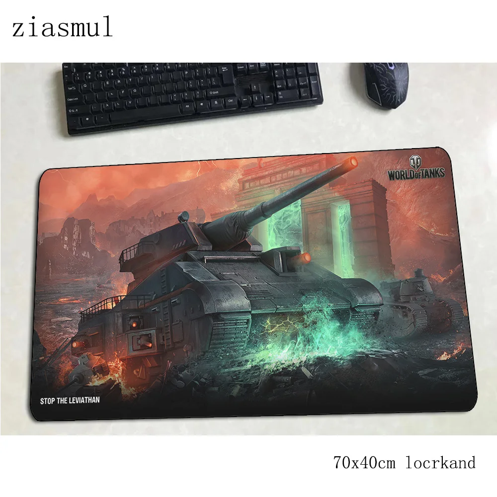 Игровой коврик для мыши world of танки 700x400x3 мм игровой большой Настольный ноутбука 3d