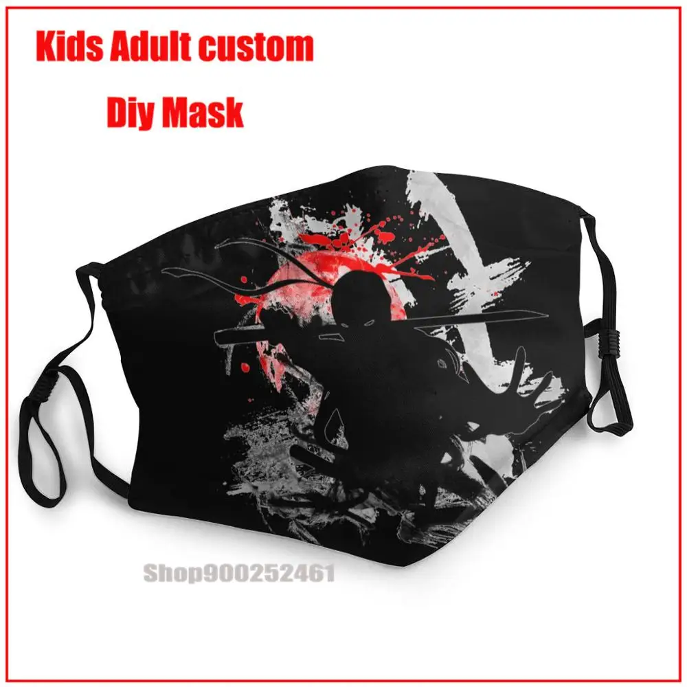 

Cool Japanese Ninja DIY mask for face fashion washable reusable face mask face mask designer mouth mask with design funny