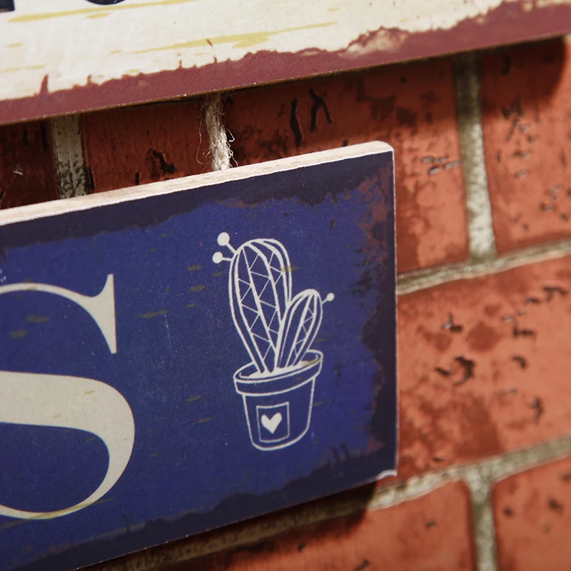 Настенный знак для украшения деревянной двери в американском ретро стиле 2017 | Дом