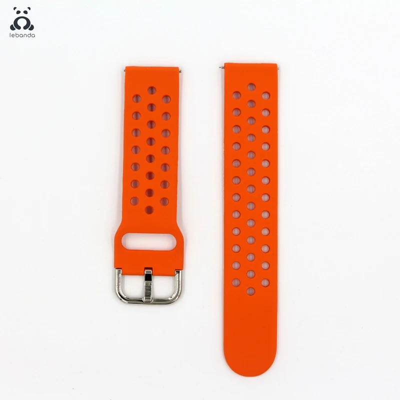 Orange Lebanda спортивный ремешок для смарт-часов Galaxy Watch Active/42/46 мм, ремешок для HUAWEI GT силиконовый ремешок из мягкой дышащей ткани замена 20 мм/22 мм - Цвет ремешка: Orange