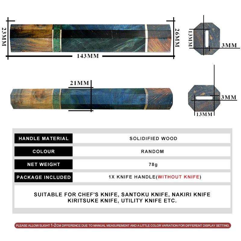 Японский шеф нож кухонный запчасти новый дизайн твердый деревянный