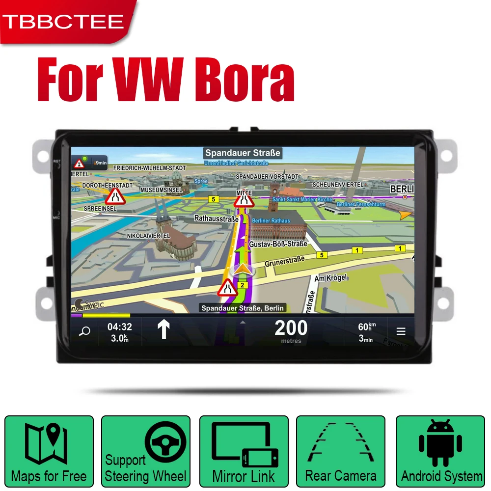 TBBCTEE Android Автомобильный GPS навигатор для Volkswagen VW Bora 2005 ~ 2018 проигрыватель навигация