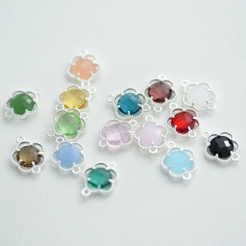 Коннекторы для изготовления ювелирных изделий из 4 элементов с кристаллами