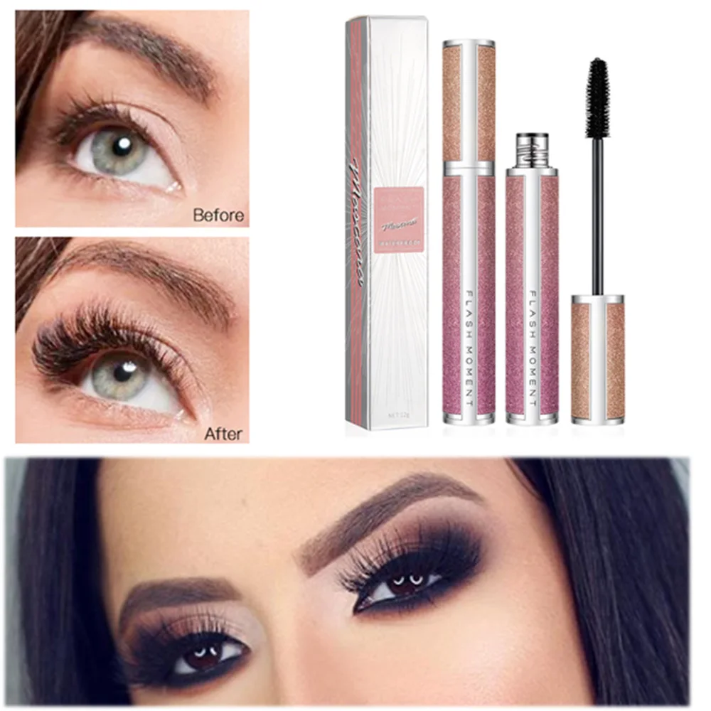 Новое 4D скручивание волокон ресницы тушь для ресниц Водонепроницаемые