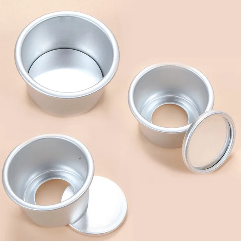 5 шт. круглая форма для мини-тортов из алюминиевого сплава кекс пудинг DIY Съемный