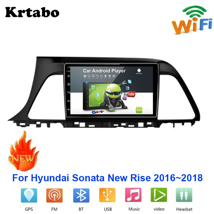melhor Rádio Do Carro Android Multimídia Player Para Hyundai Sonata Nova Ascensão 2016 2018 Tela De Toque Do Carro Gps Navegação Apoio Carplay
