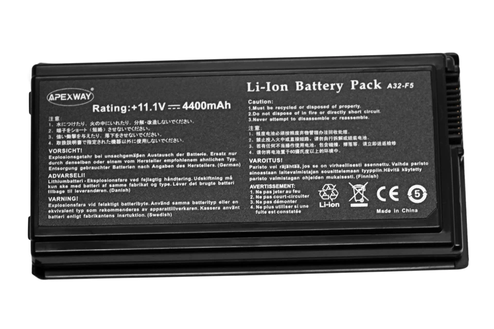 ApexWay 4400 мАч 11,1 В 6Cell Аккумулятор для ноутбука ASUS A32-F5 X50V X50VL X59 X59Sr F5 F5V F5 F5RI F5SL F5Sr X50R X50RL X50SL X50Sr