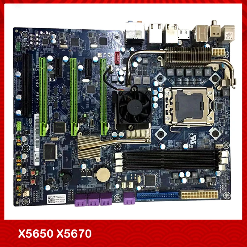 

Original Game Board For DELL Alien X58 MS-7543 0P270J-69702 LGA1366 X5650 X5670 VER:1.0 Support 6-core CPU Good Quality