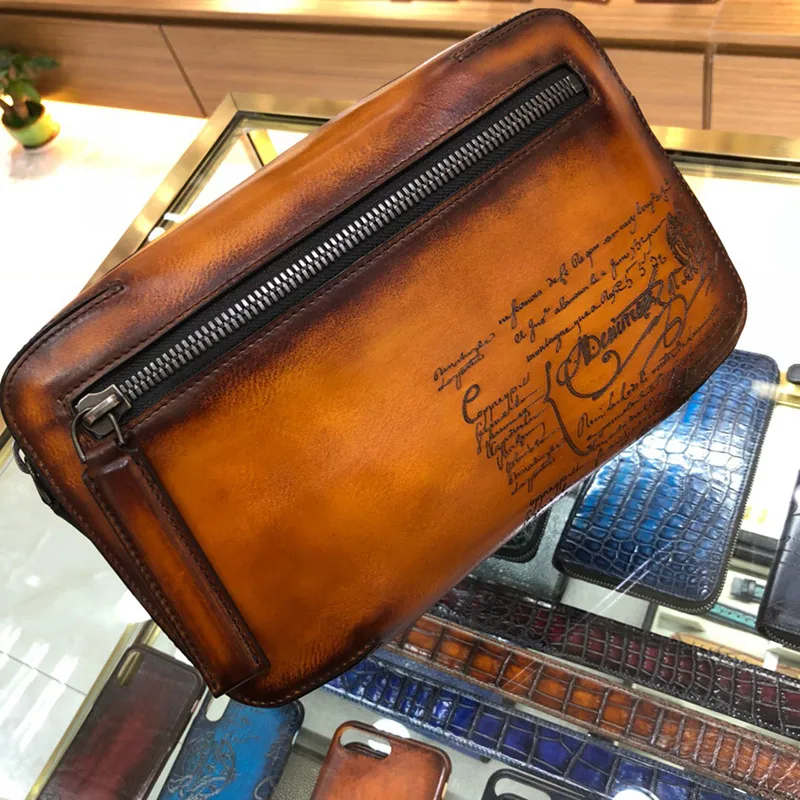 Кожаная сумка ручной работы удобна для дискретизации|Сумки-кроссбоди| |