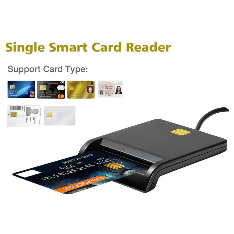 

Smart Card Reader USB Common Access CAC, Compatible with Windows, Mac OS 10.6-10.10 and Linux