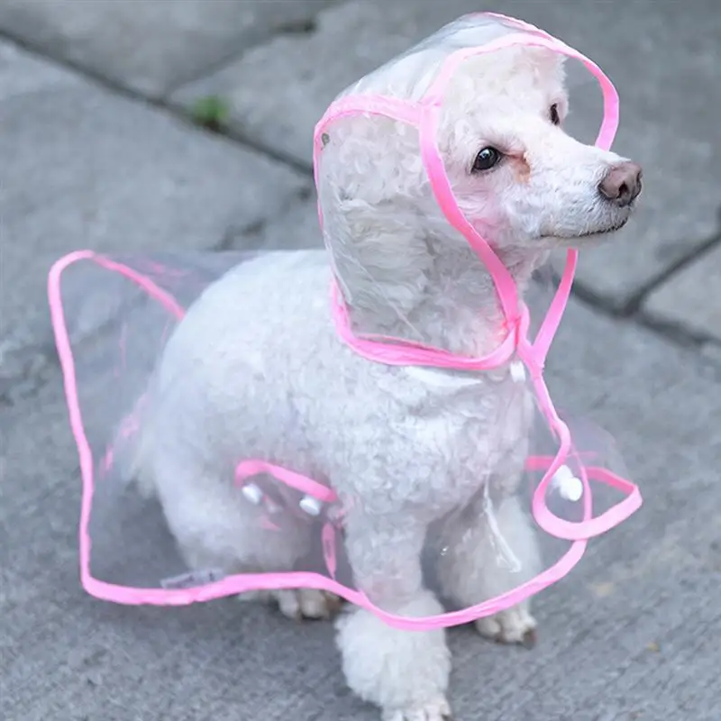 Водонепроницаемый прозрачный непромокаемый плащ для собаки непромокаемая