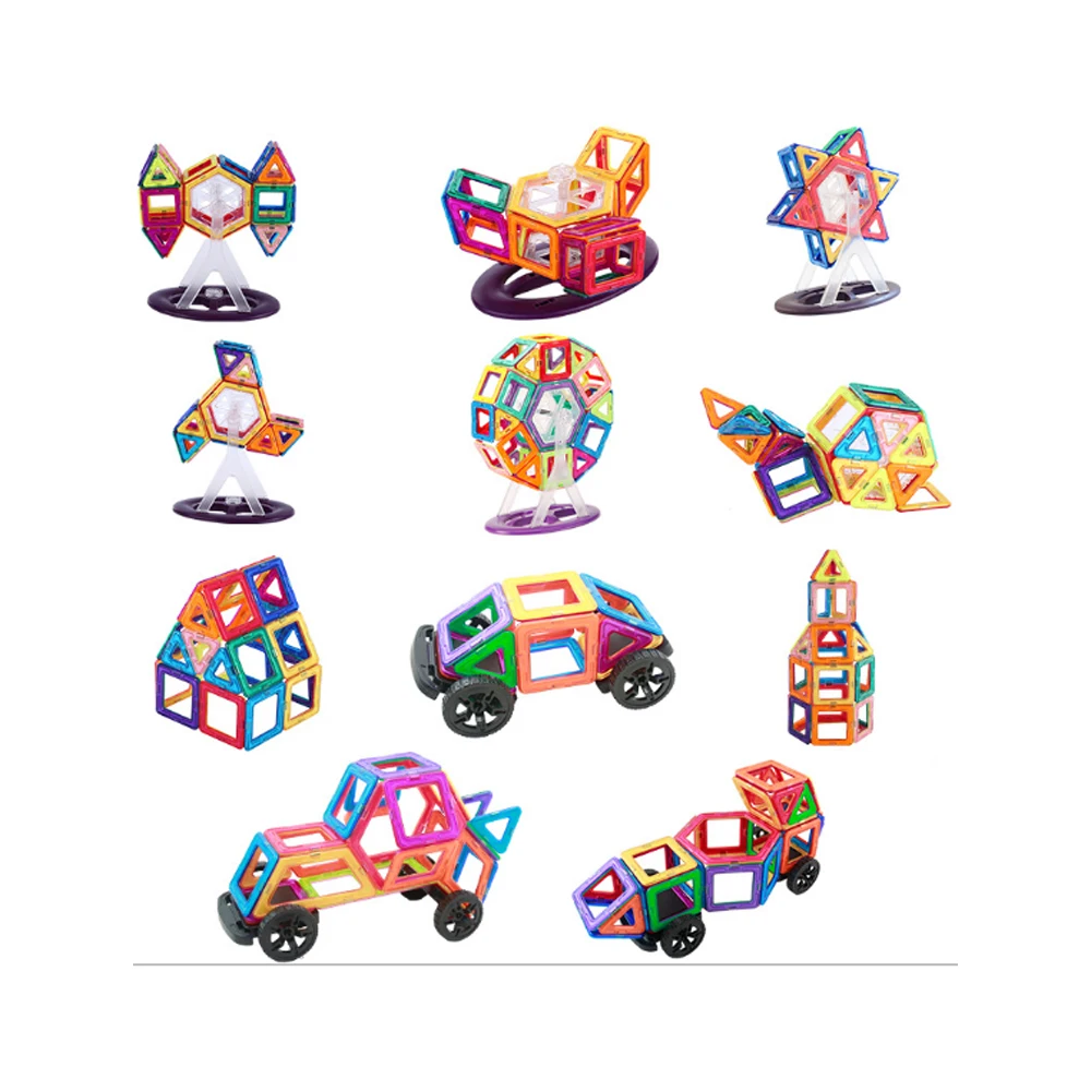 68 шт. магнитный Строительный набор магнитные строительные блоки треугольник