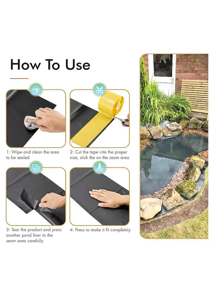 

Лента Клейкая Двусторонняя для ремонта пруда