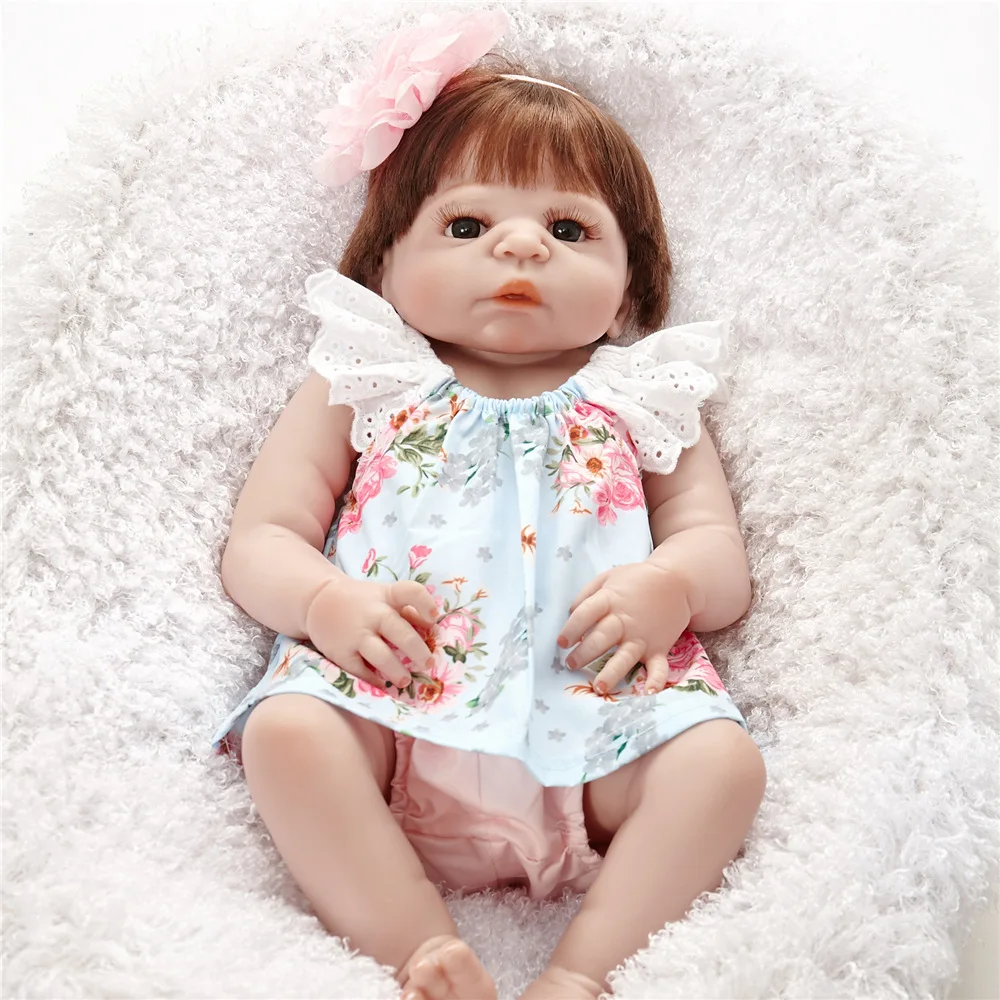 Reborn Baby Doll Princess Girl Dolls Full Body Soft Silicone Babies Girls Lifelike Real Born Bebe Bonecas | Игрушки и хобби