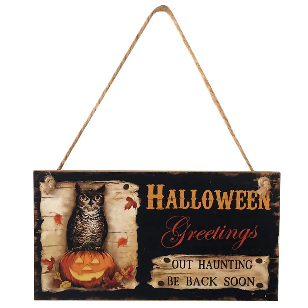 1 шт Хэллоуин тема дружба деревянная подвеска украшение для дома Карта подходит