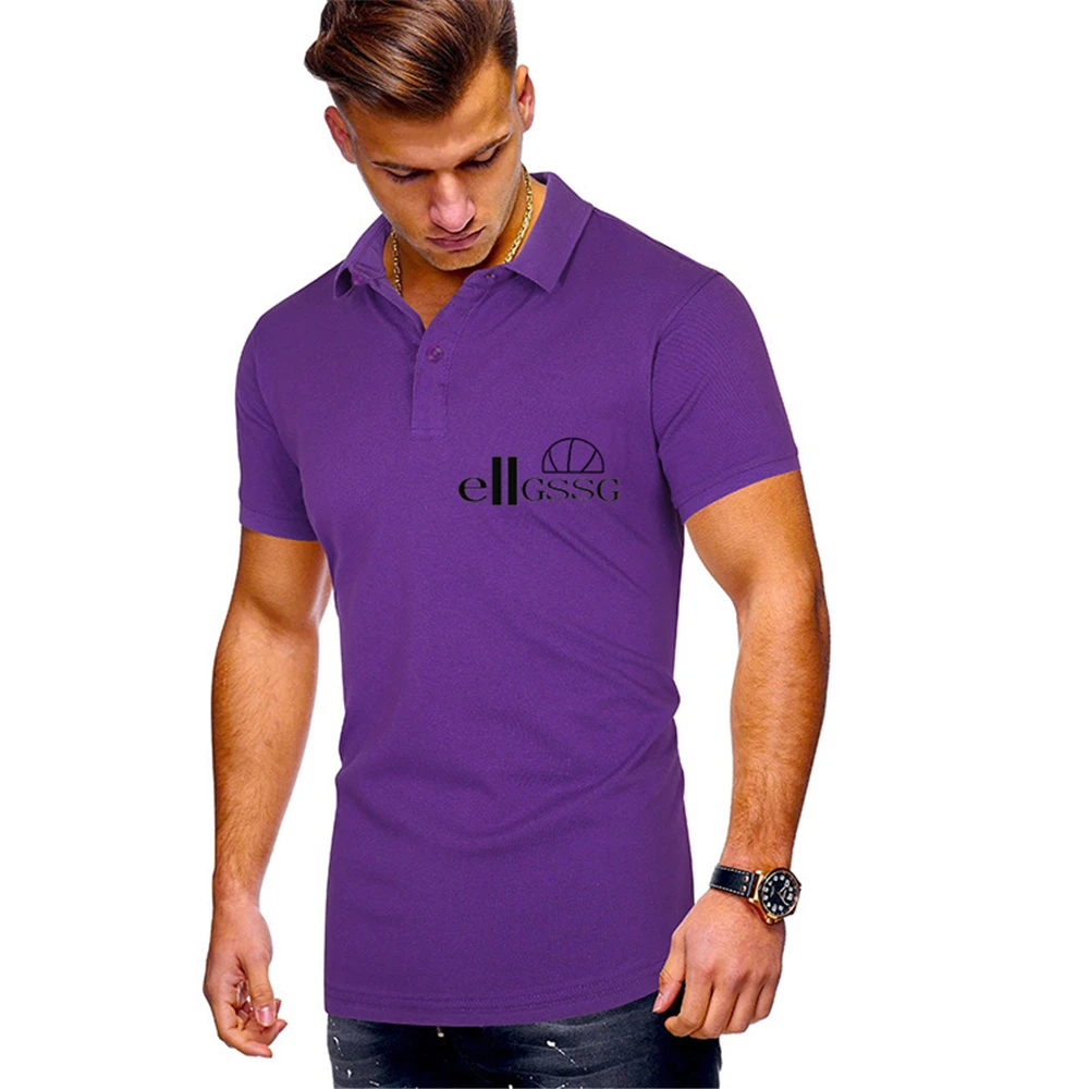 

Summer short Sleeve Polo Shirt men fashion polo shirts casual Slim Solid Printing business men's polo shirts men's clothing