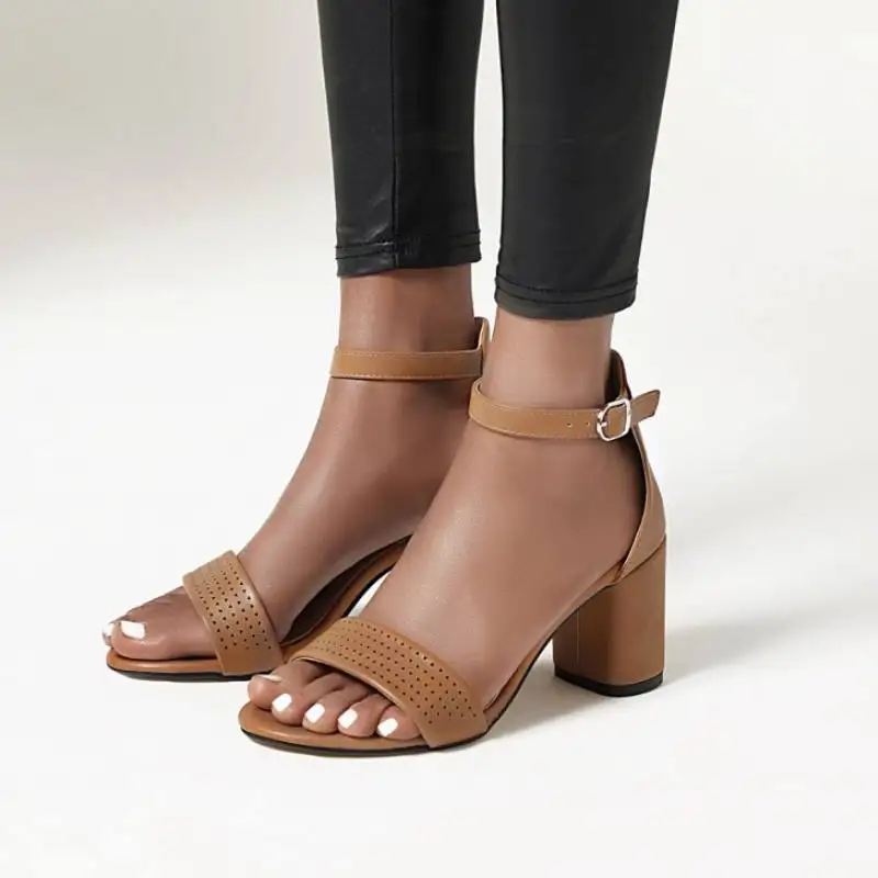 Taoffen/женские босоножки обувь на толстом высоком каблуке женская квадратном с