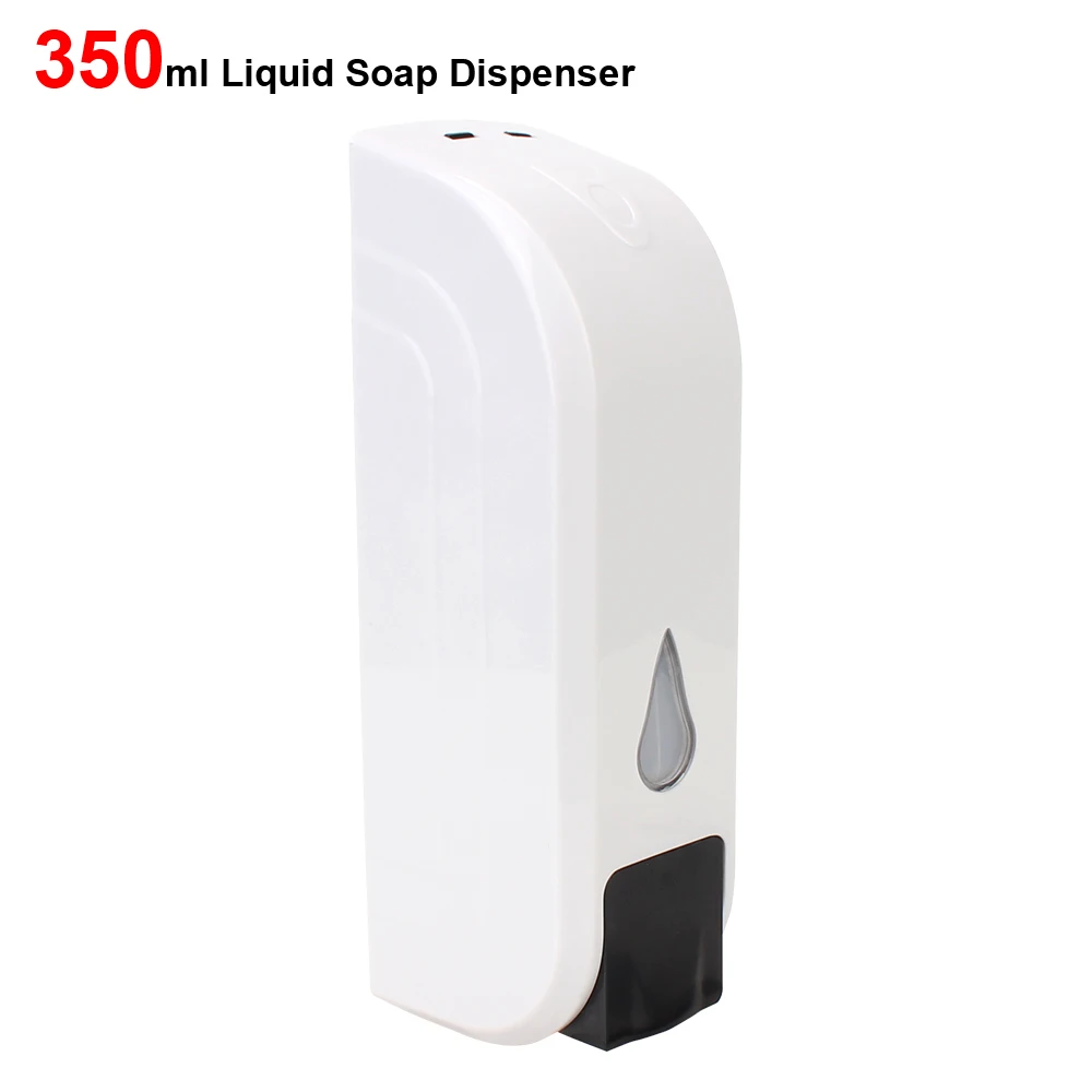 

Liquid Soap Container For Kitchen Bathroom Single Soap Dispenser Wall-mount 350ml Shower Gel Detergent Shampoo Bottle