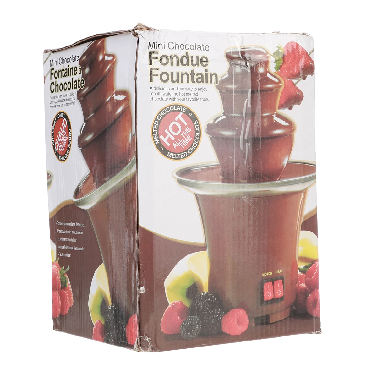 

Mini Chocolate Fountain Three Layers Creative Chocolate Melt With Heating Fondue Machine Diy Melt Waterfall Pot