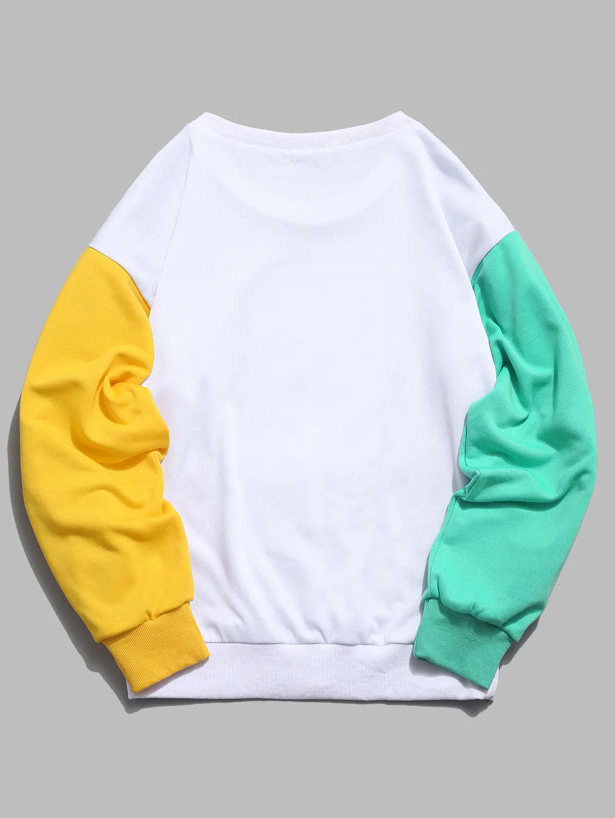 ZAFUL Мультфильм солнце горы Графический сплайсинга толстовка женская с длинным рукавом Цвет Блок верхняя одежда винтажные Топы Осень