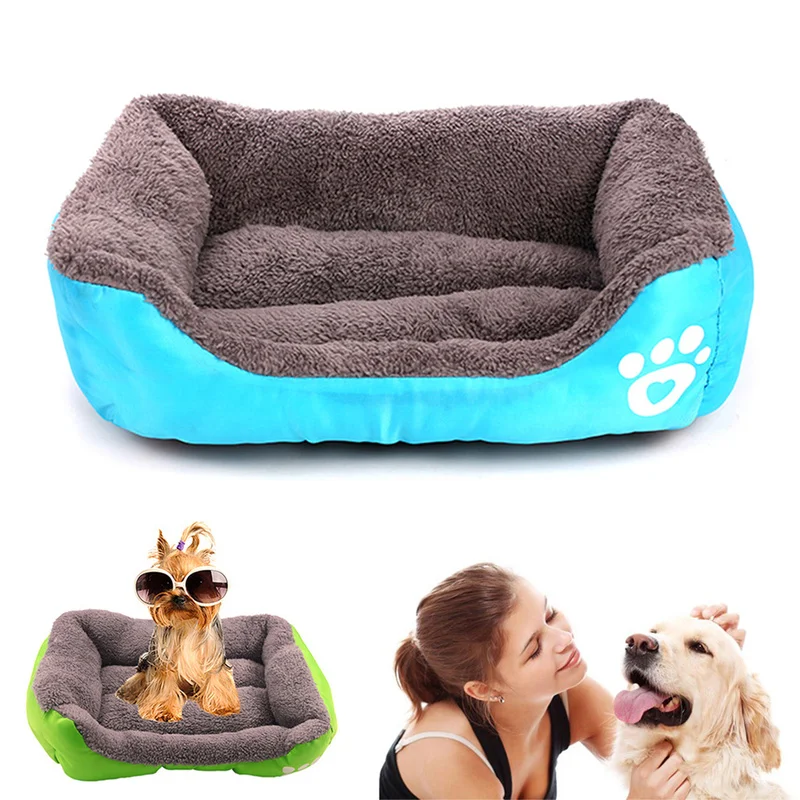Зимняя теплая подушка для домашних животных питомник собак мягкая кровать