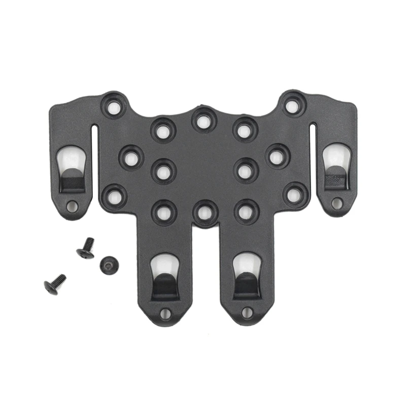 Черный цвет Tactical Strike MOLLE Holster Adapter Airsoft Paintball Gun Platform Hanger C Q C Hunting Shooting Vest Accessories Ambidextrou - Цвет: Черный цвет