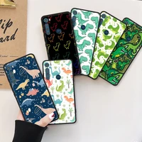 Smartphone Case for Motorola Moto Play One Fusion Plus Soft Cover Power Lite E6s G30 Ultrathin Coque Cute Dinosaur Baby