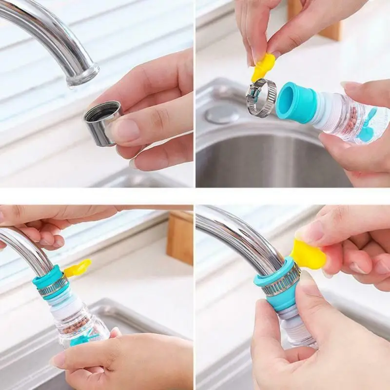 Booster Water Saving Faucet Aerator Nozzle Tap Adapter Device 360 Degree Home Rotatable Bubbler Swivel Head Bathroom | Обустройство