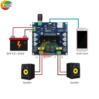 ziqqucu tda7498 bluetooth amp amplifier audio board 2x50w stereo digital power module support tf card aux for home theater