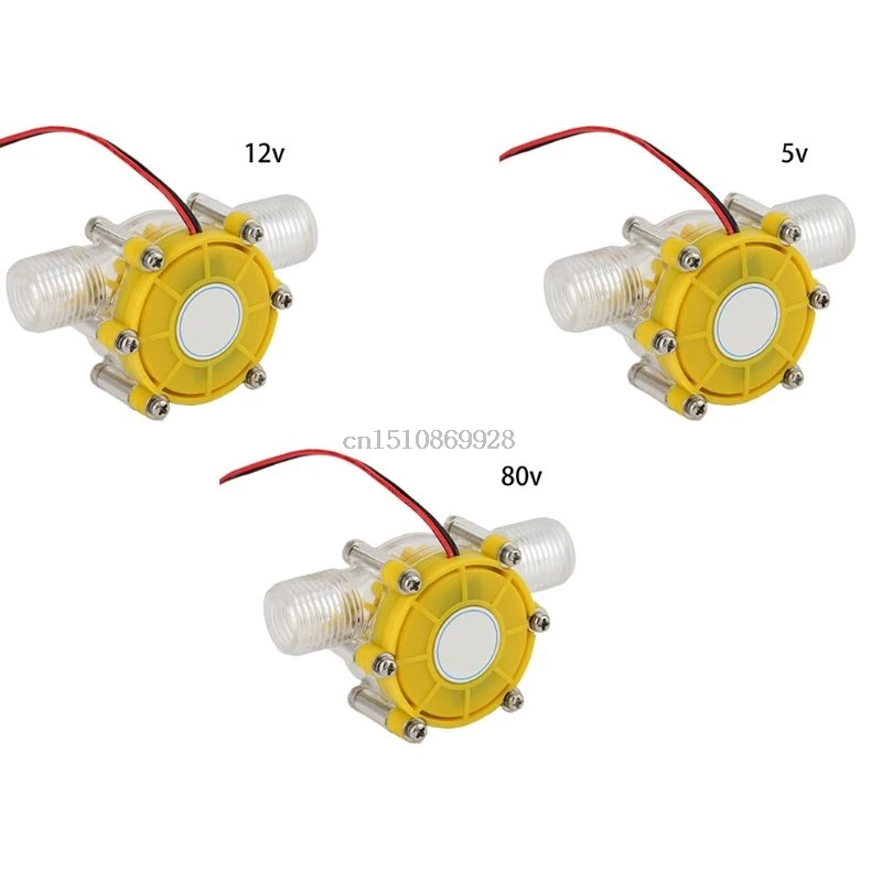 DC 5V/12V/80V 10W Водяной насос мини турбинный генератор для преобразования потока