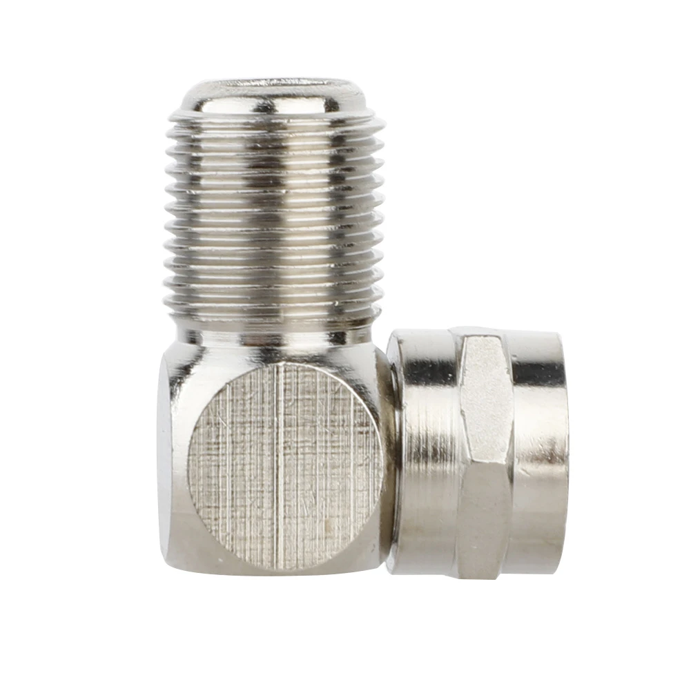 2 шт. медные F штекерные вилки к гнезду правый угол 90 локоть спутниковая антенна