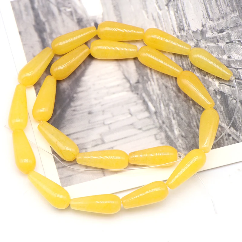 Angqi модные ювелирные изделия многоцветные в форме капли халцедон Агаты свободные