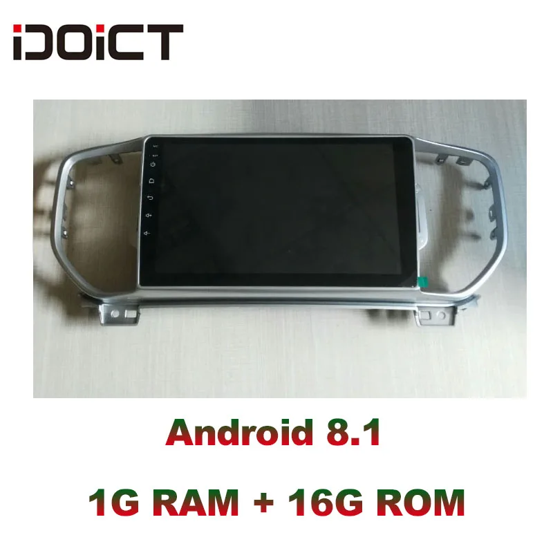 IDOICT Android 8 1 автомобильный DVD плеер GPS навигация Мультимедиа для KIA Sportage kx5 радио 2016