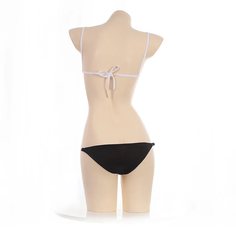

Women Hot Sexy Mini Square/Triangle Bra Micro Bikini Set Sleepwear Lolita Lingerie Underwear Bathsuits Japanese Adult Cos Maid