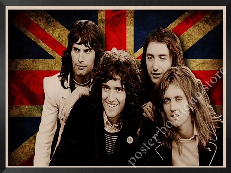 Queen Band музыкальный плакат на крафт-бумаге Фредди Меркьюри, Brian мая винтажная Высококачественная декоративная роспись стены стикер - Цвет: 12